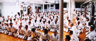 Seido karateka at Honbu
