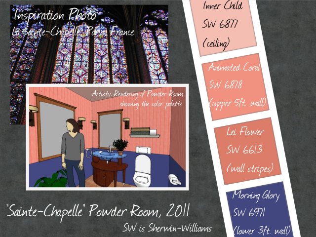 'Sainte-Chapelle' Powder Room, 2011